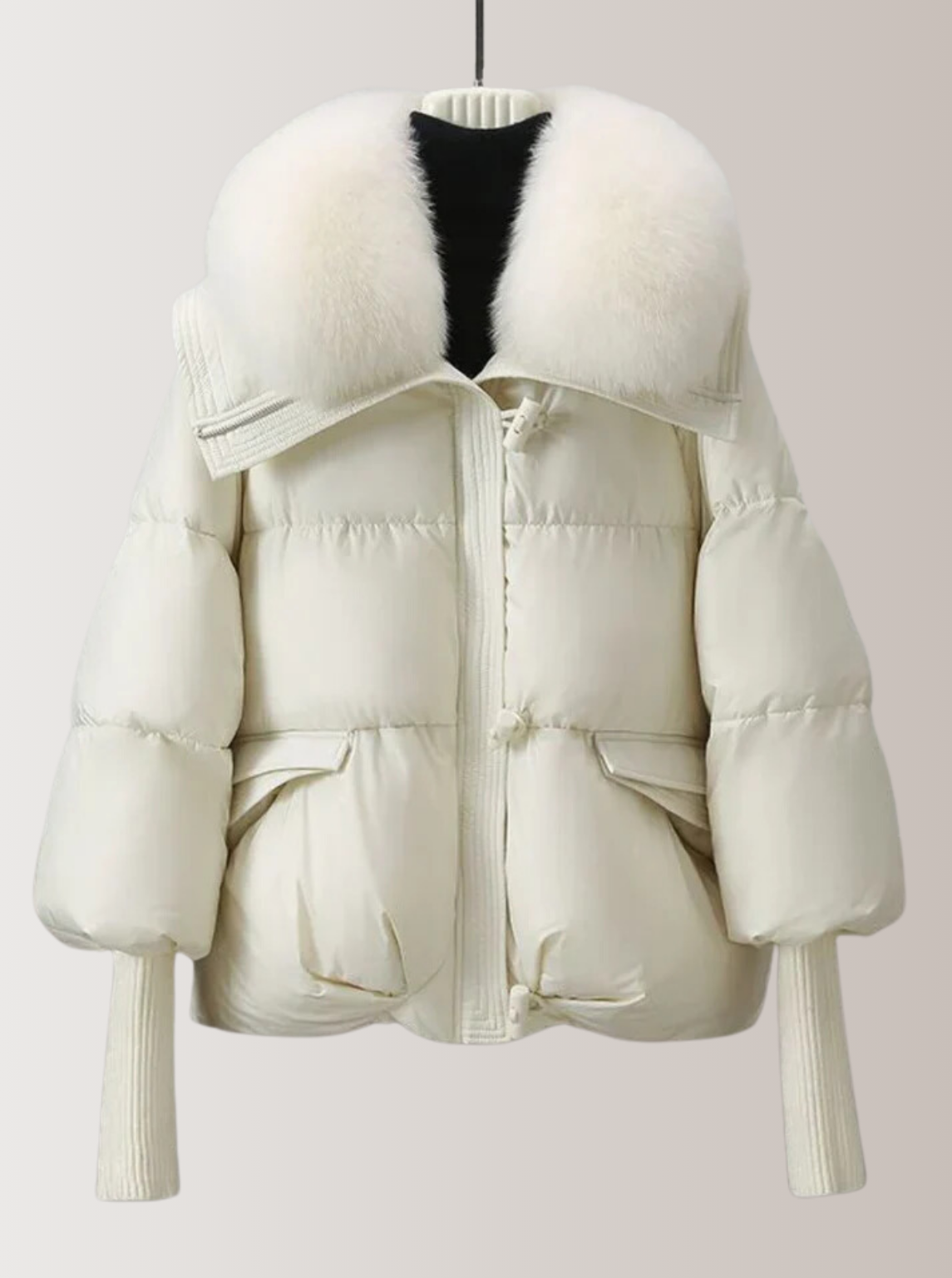 Winter-Steppjacke Schwarz - Vega