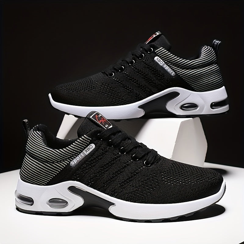 Schwarz-Rote Atmungsaktive Sneakers - Max