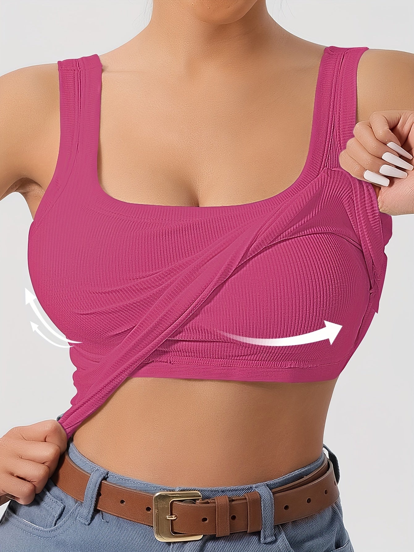 Graues Slim Fit Tanktop - Lara
