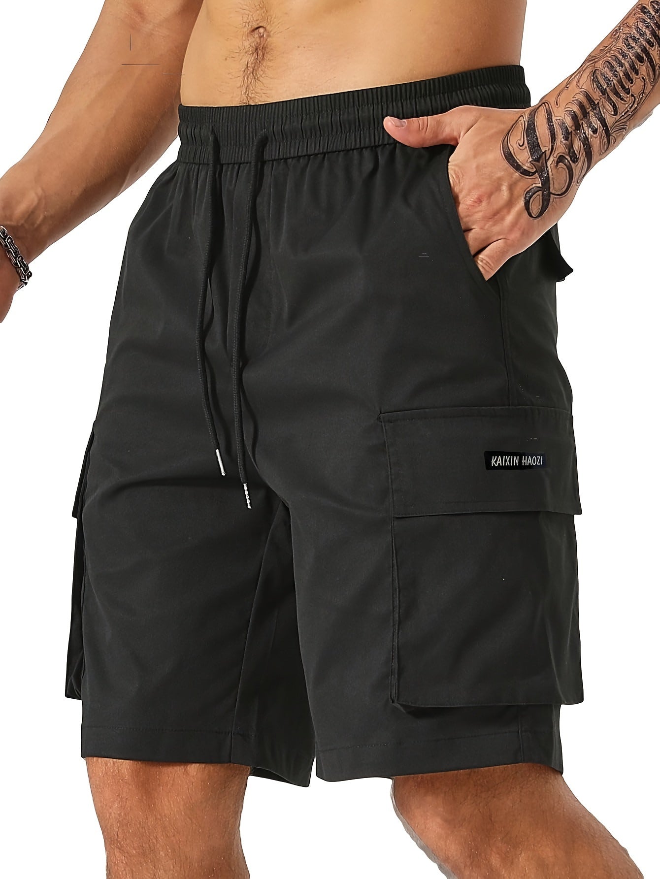 Schwarze Cargo-Shorts - Benjie