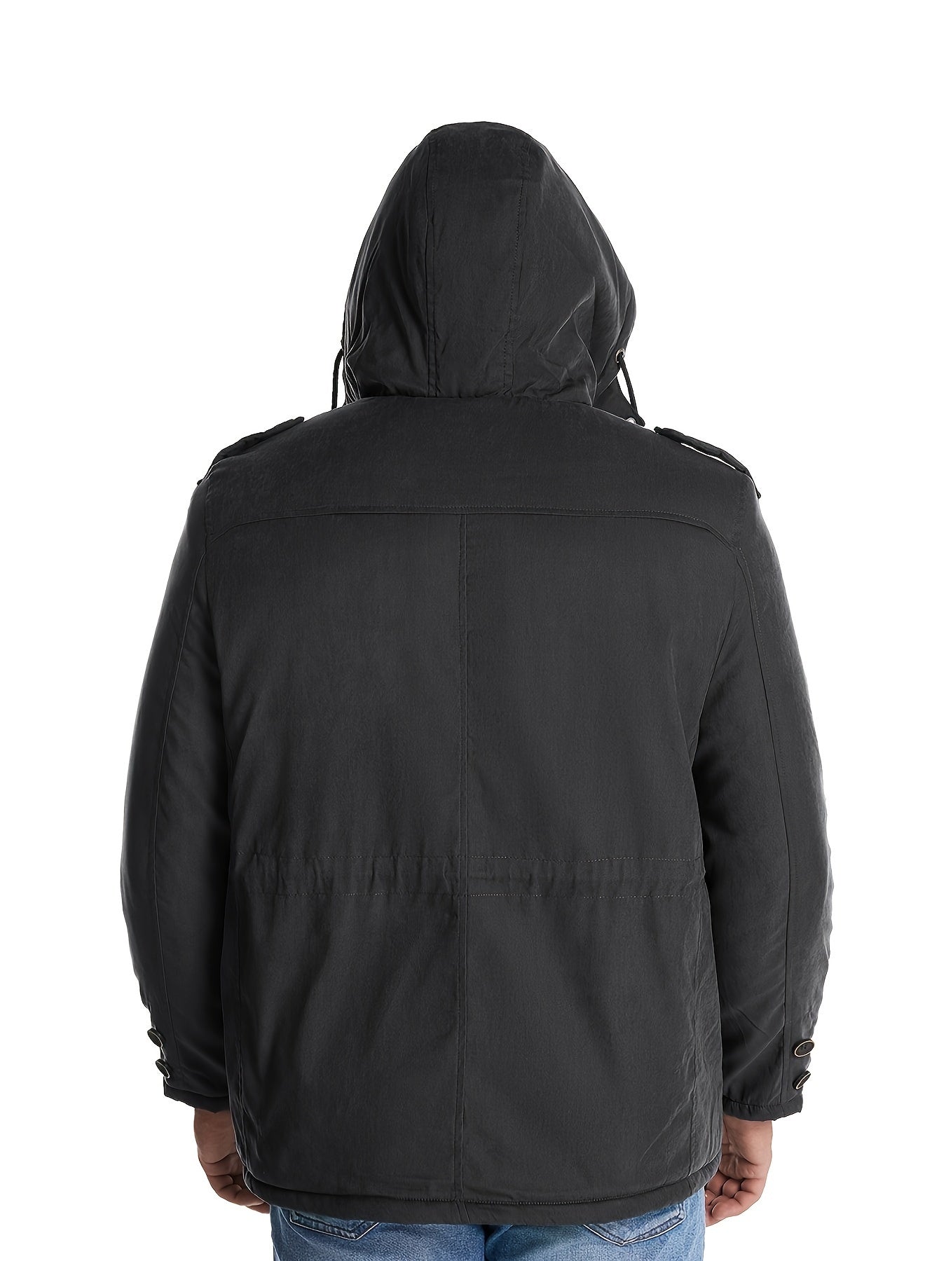 Schwarze Cargo-Winterjacke – Paul