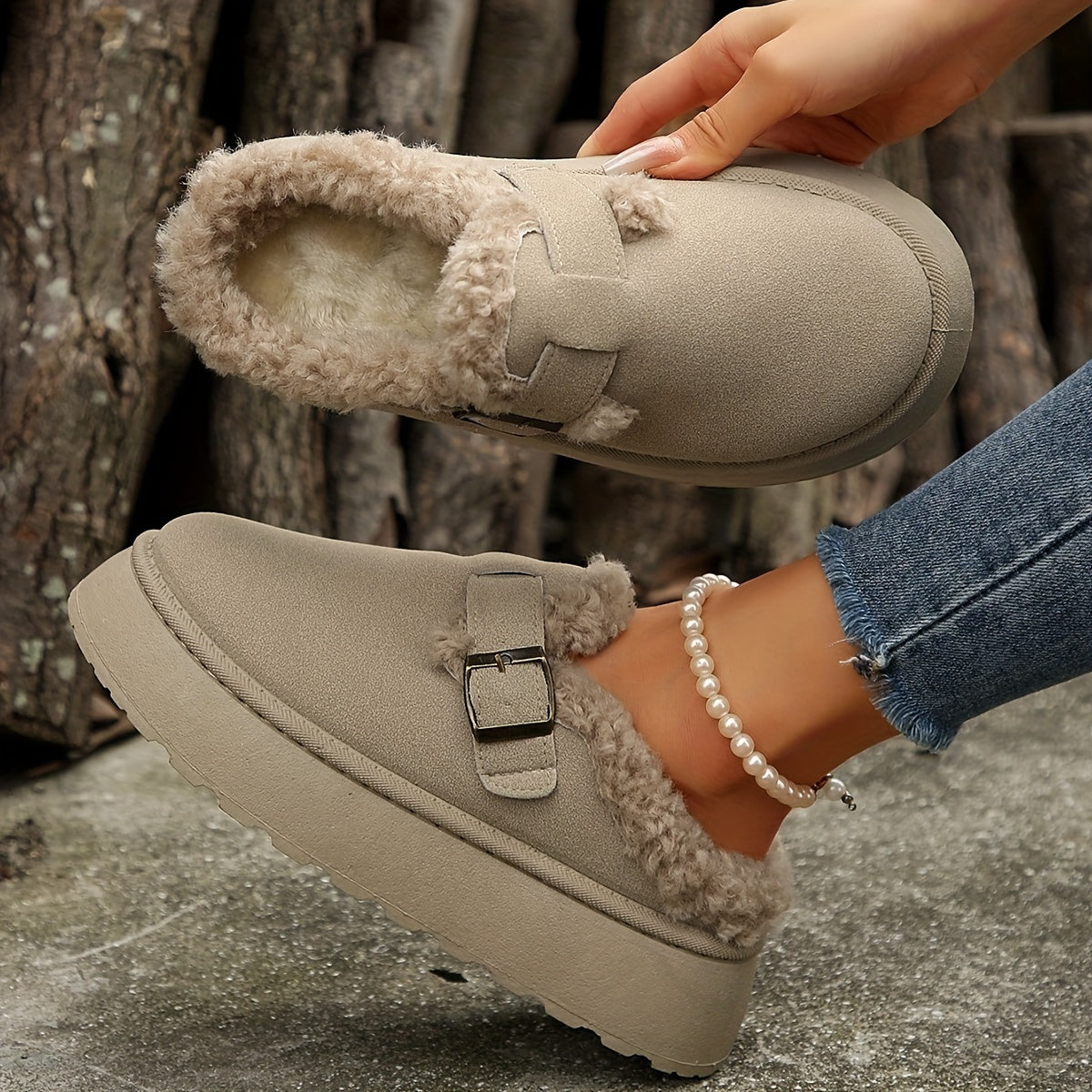 Dunkelbraune Winter Sneakers - Noor