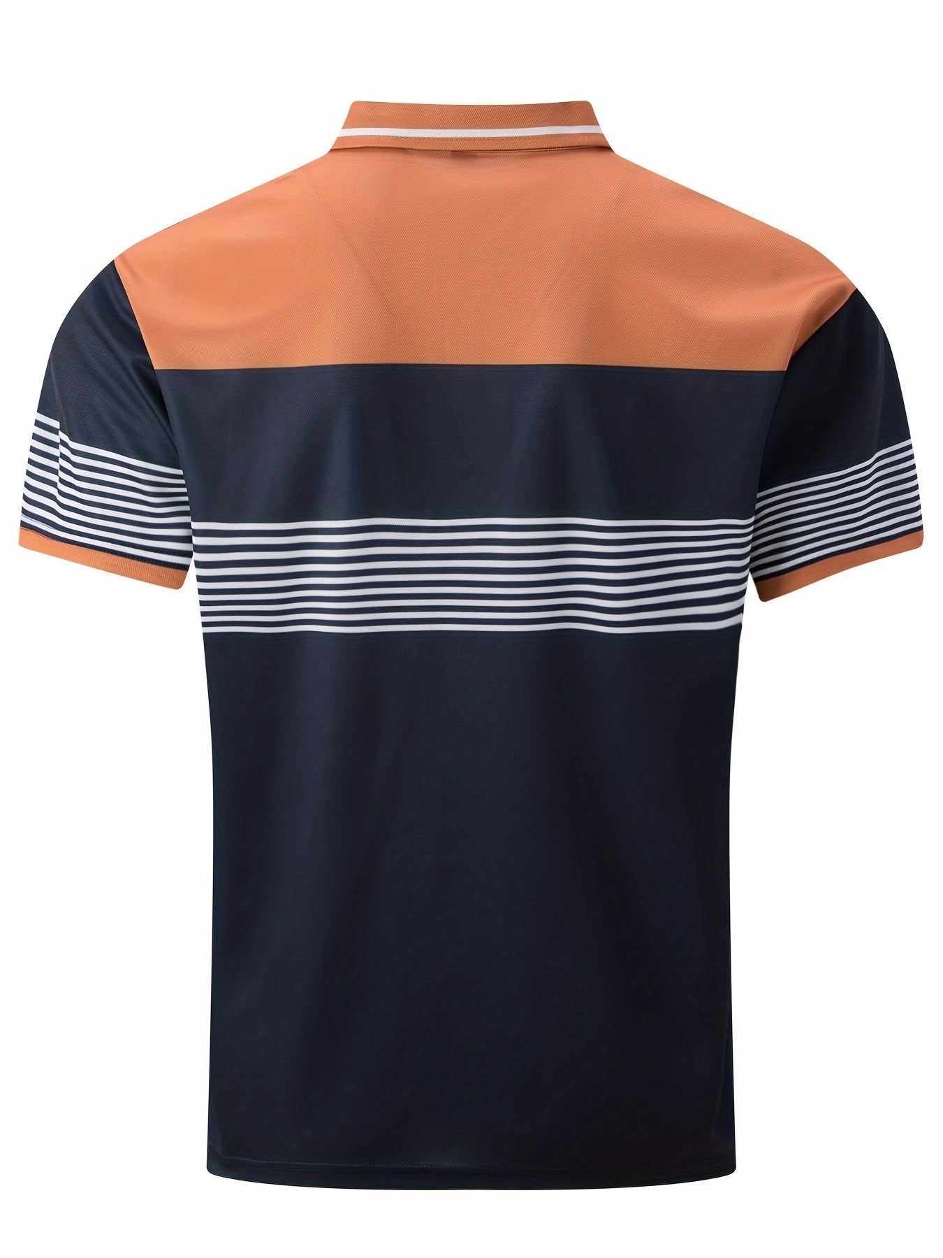Marineblaues Color Block Golfshirt - Tom