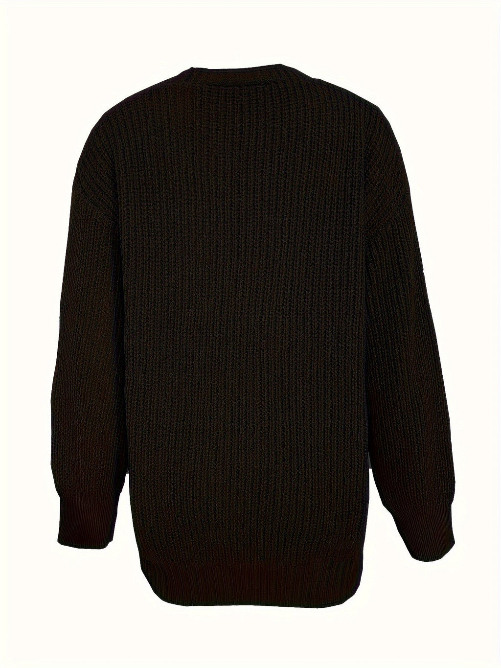 Kaffeefarbene Strickjacke mit Knöpfen - Lise