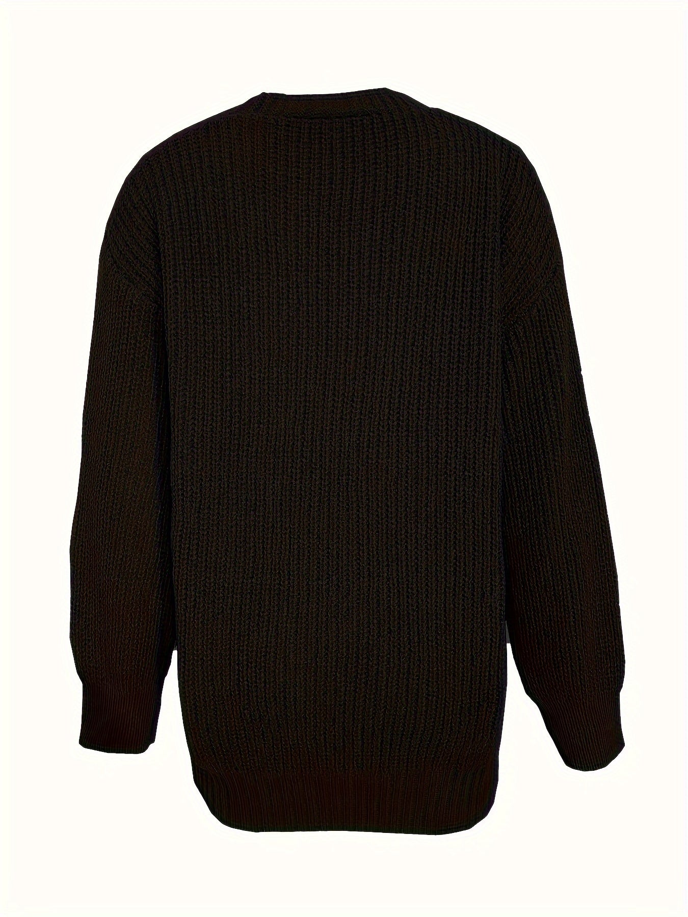 Kaffeefarbene Strickjacke mit Knöpfen - Lise