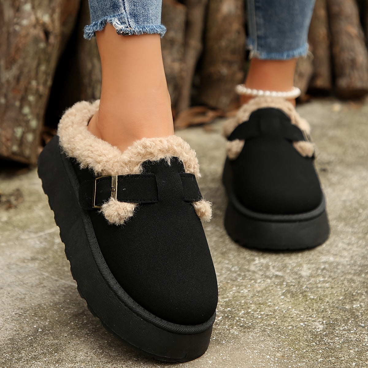 Dunkelbraune Winter Sneakers - Noor