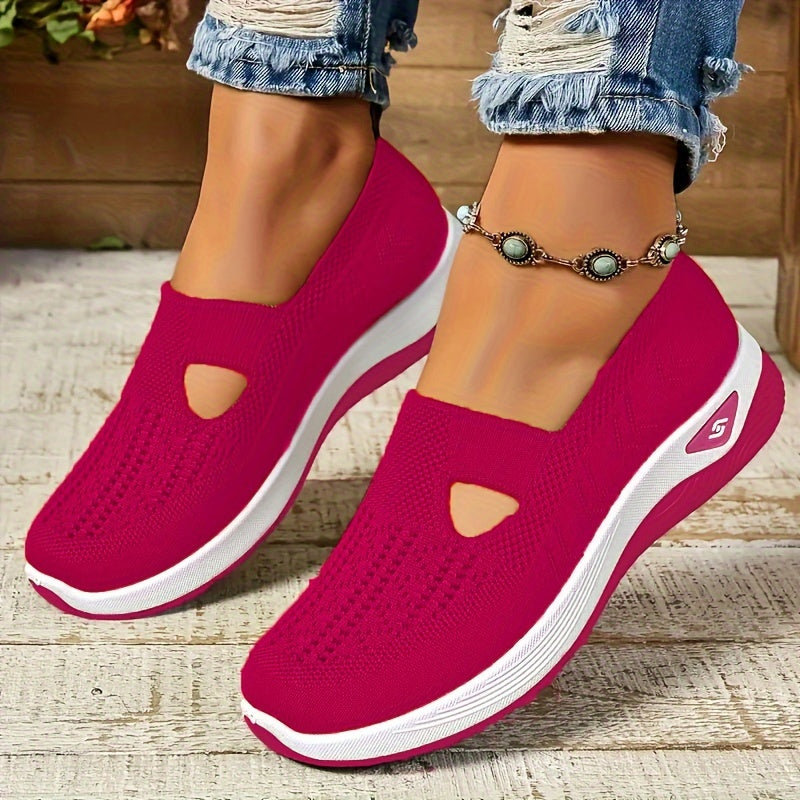 Rote Leichte Slip-On Sneakers - Ruby
