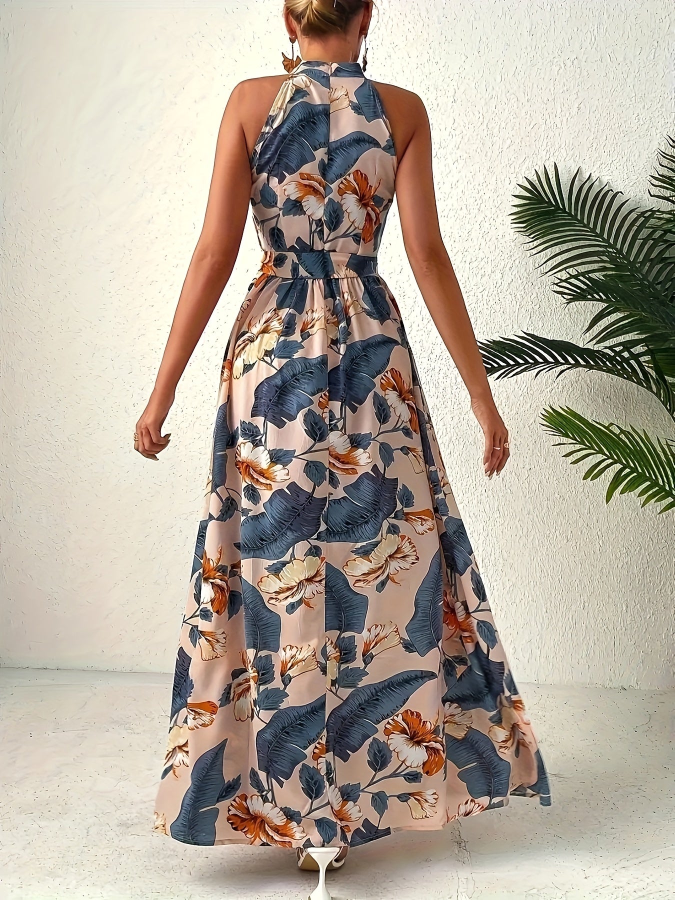 Karamellfarbenes Maxikleid - Lena