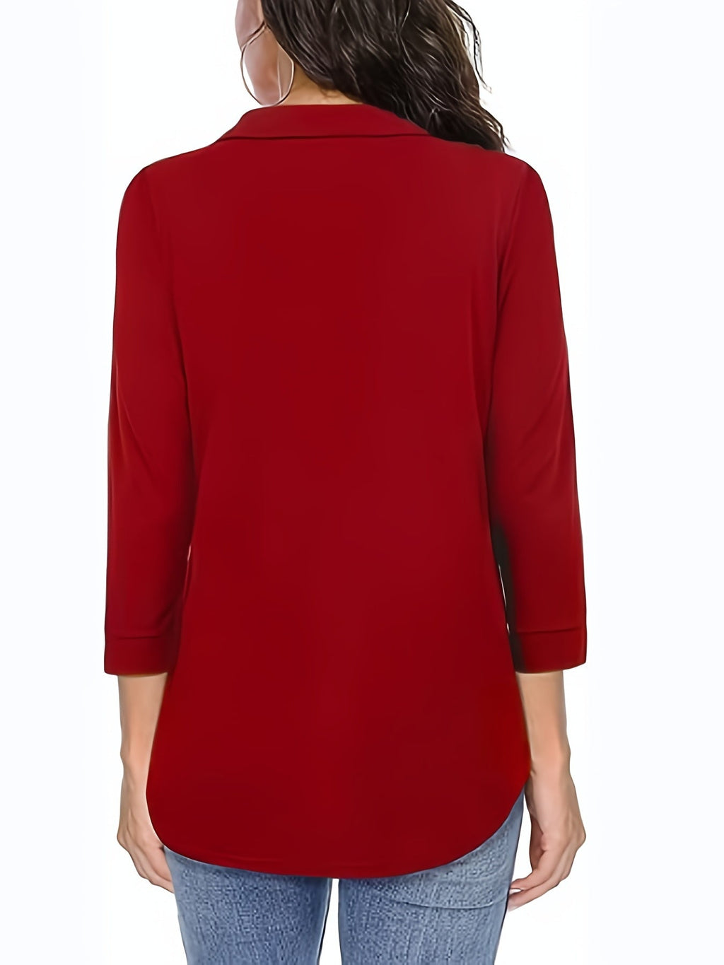 Rote Tunika Bluse - Sophie