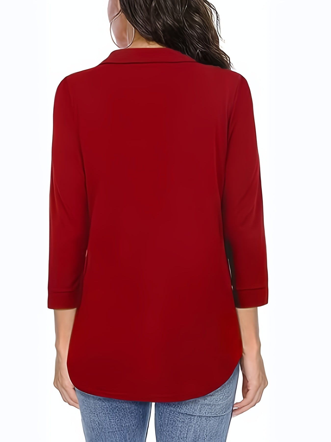 Rote Tunika Bluse - Sophie