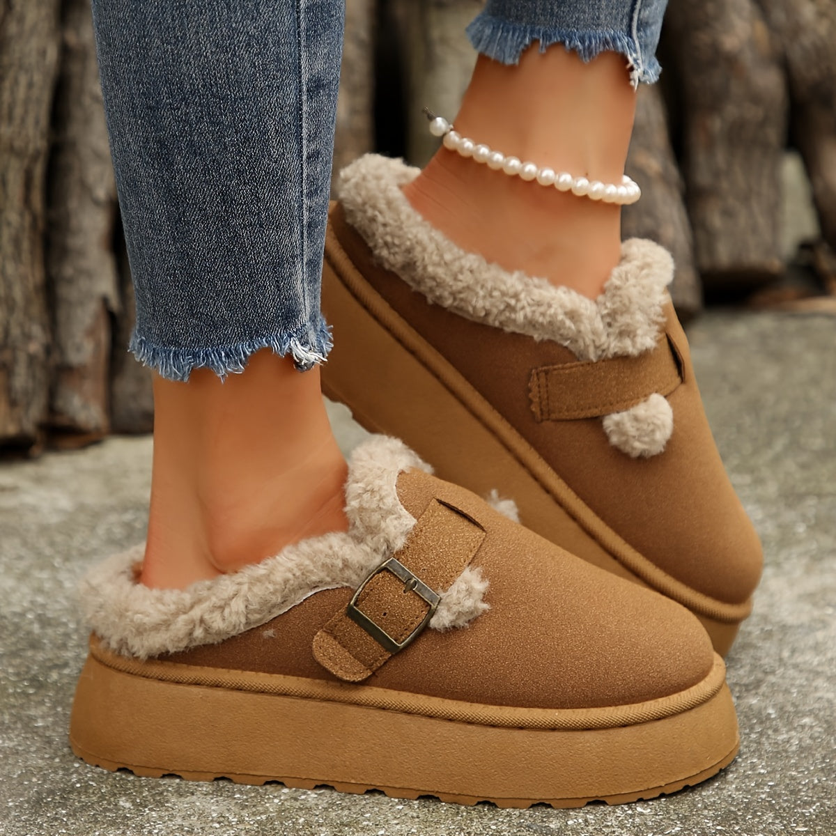 Dunkelbraune Winter Sneakers - Noor
