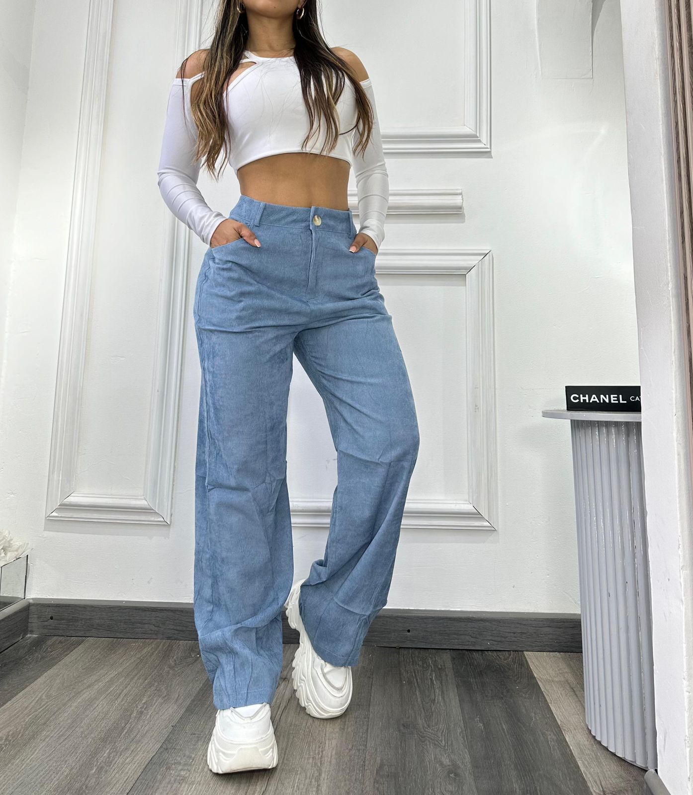 Schwarze Cordhose für Damen - Emma