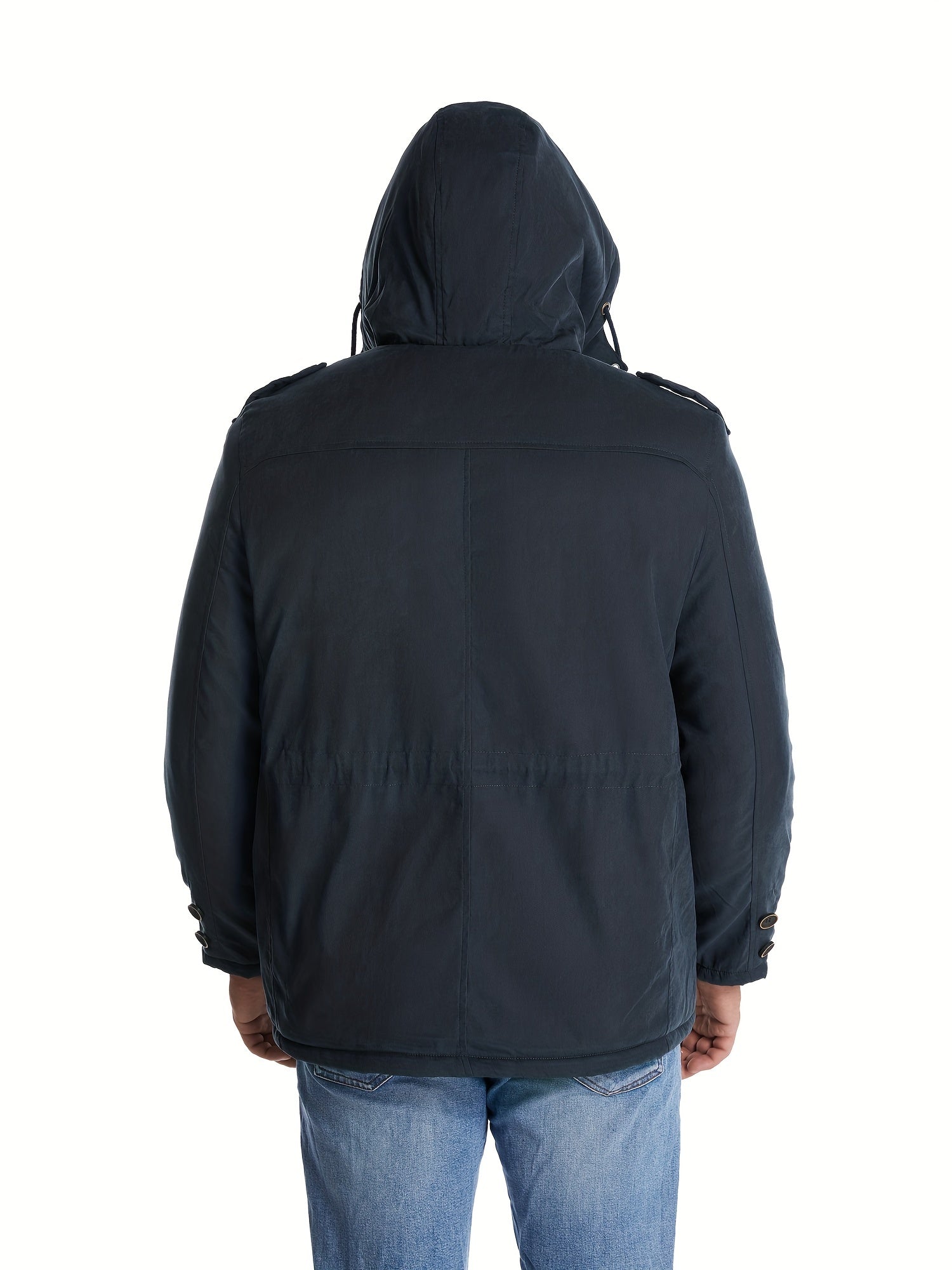 Schwarze Cargo-Winterjacke – Paul
