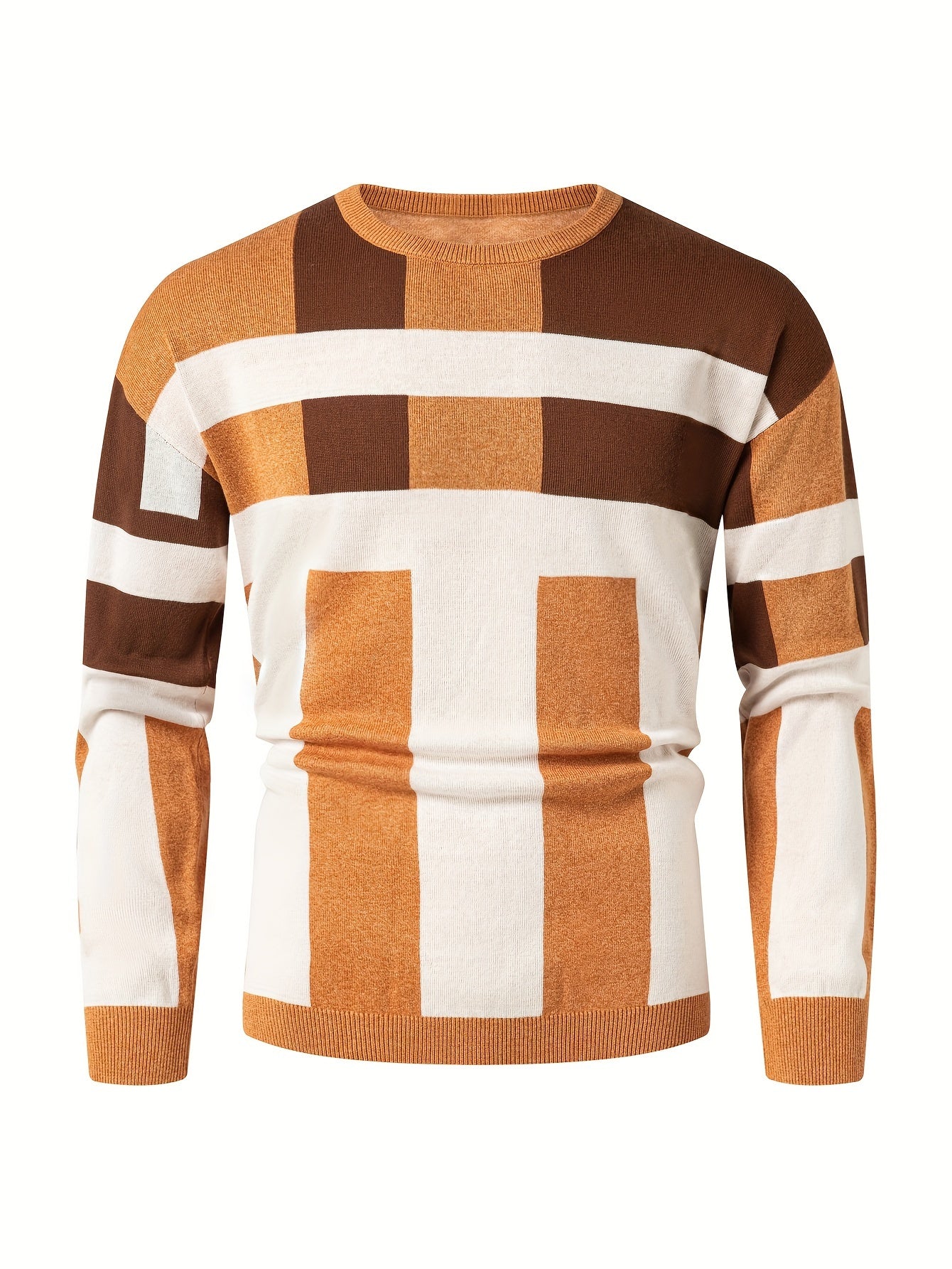 Schwarz-Grauer Color-Block Pullover – Max