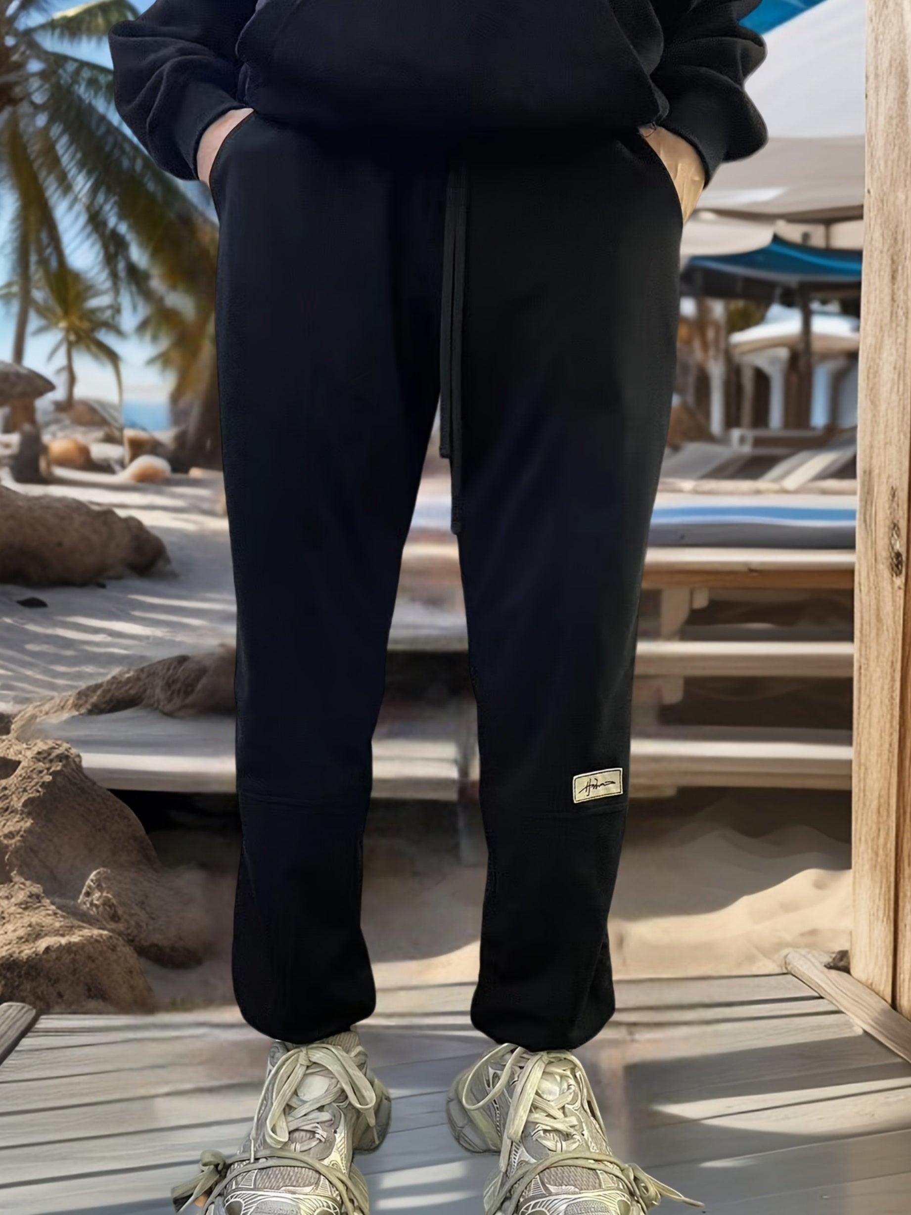 Braune Sport-Jogginghose - Leo
