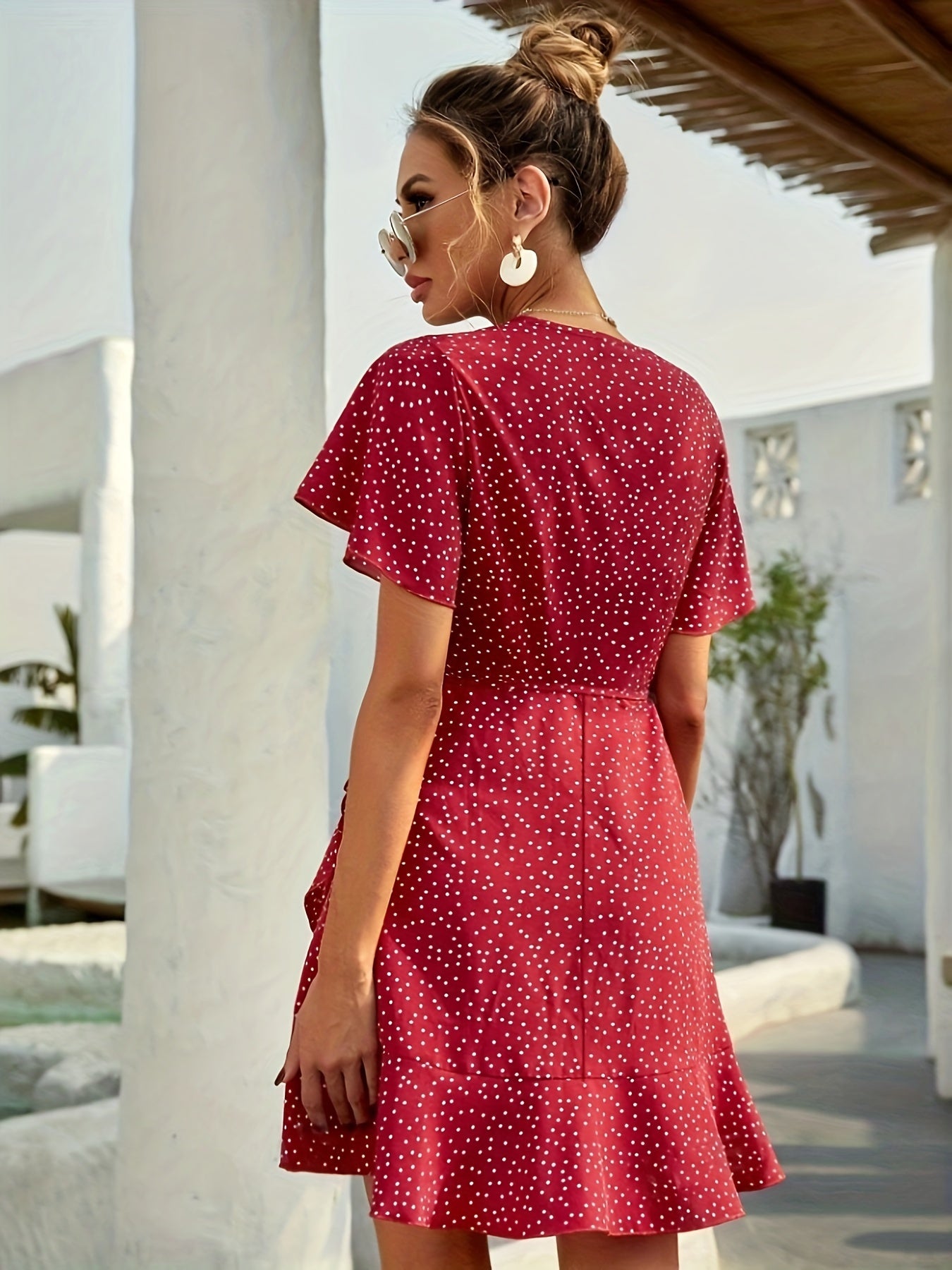 Rotes Wickelkleid - Emily
