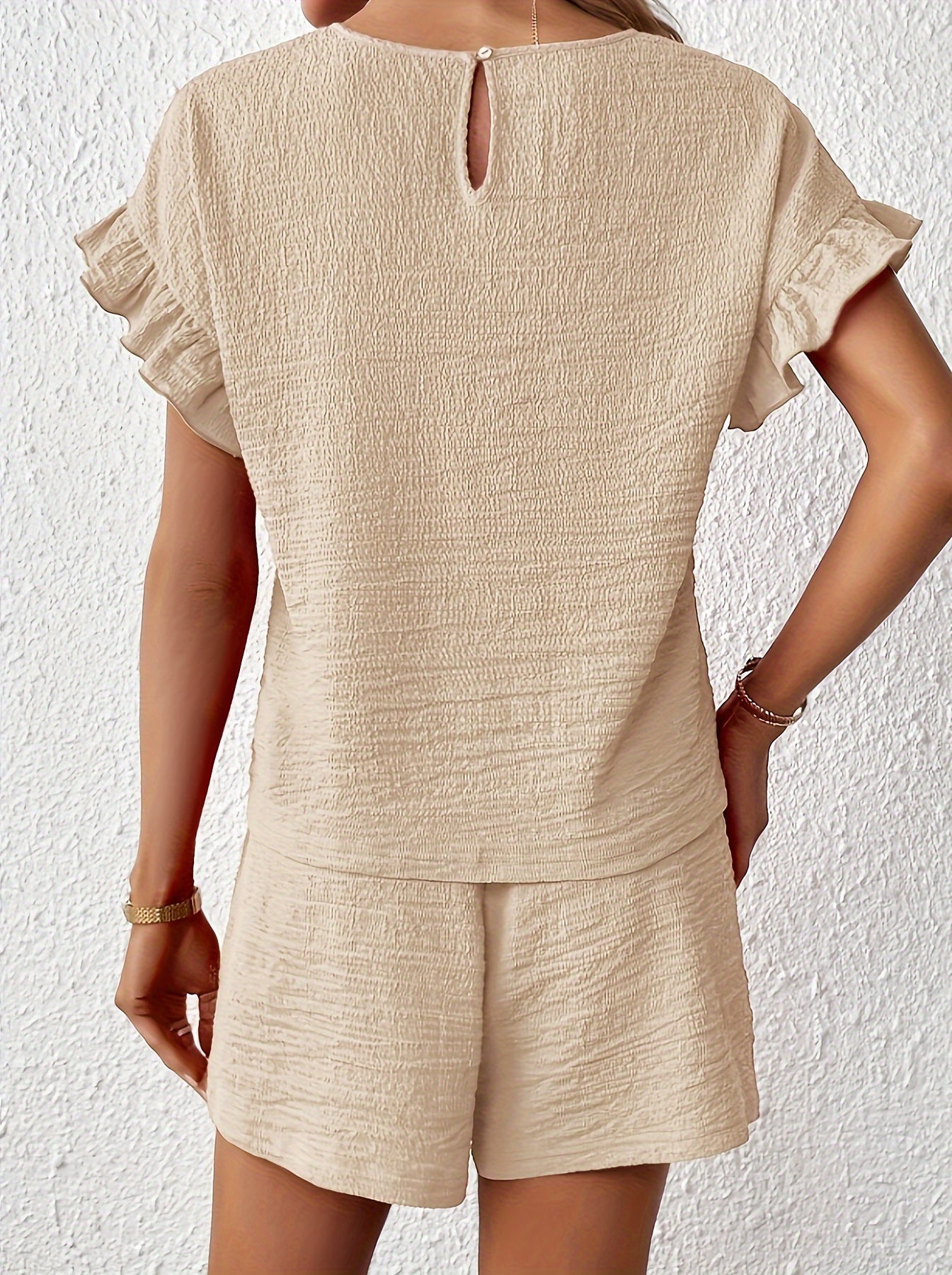 Apricotfarbenes Sommer-Set - Lina