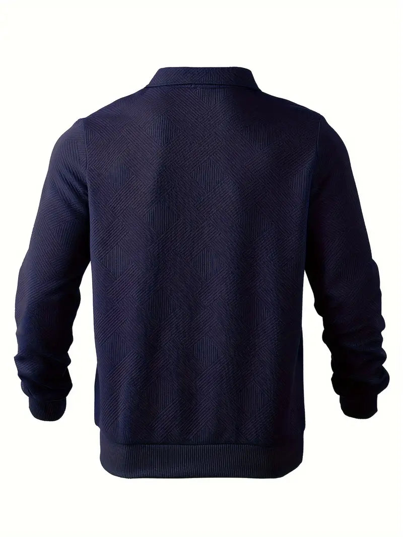 Herren Vintage Reißverschluss-Pullover Khaki - Noah