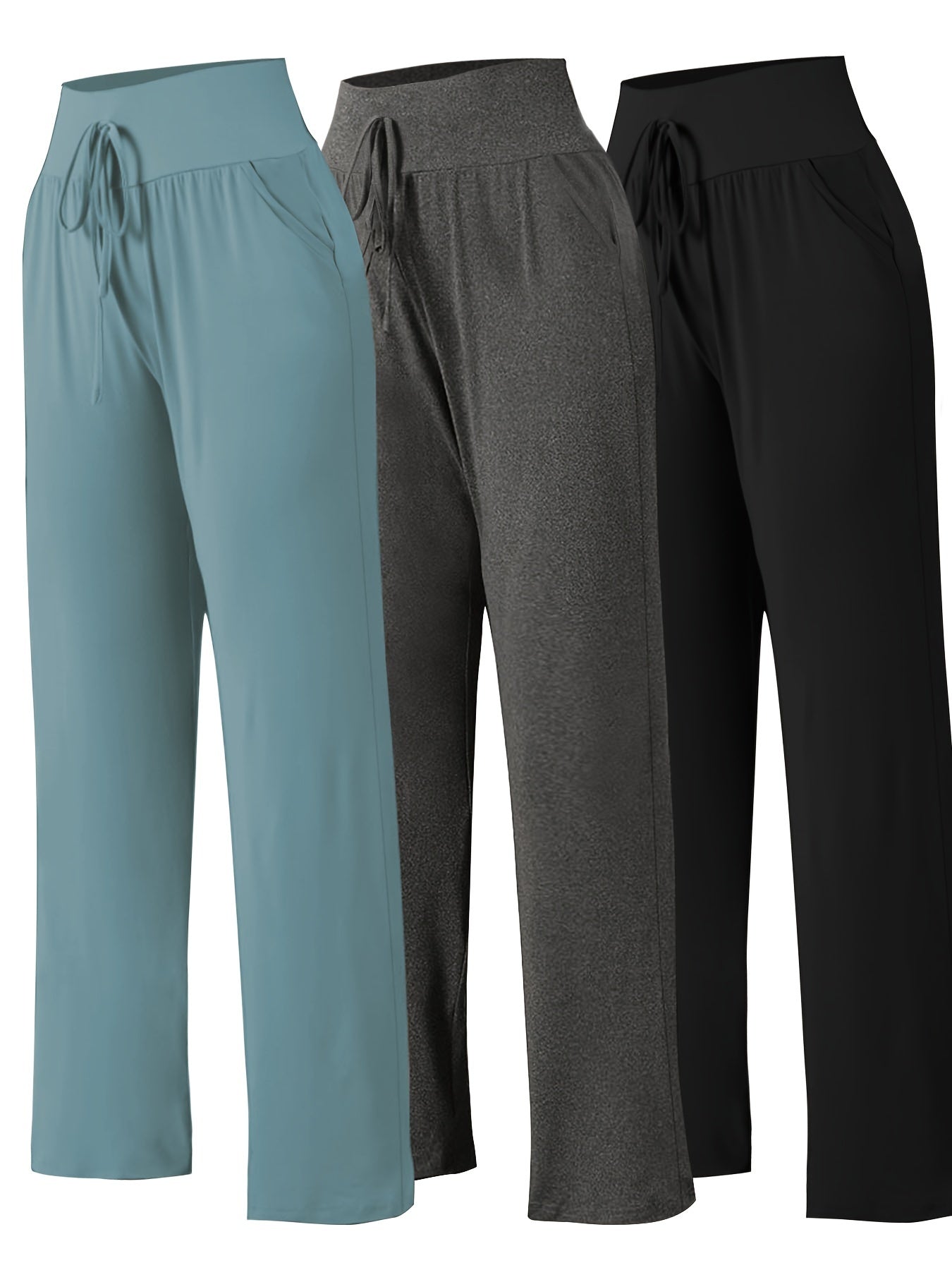 Schwarze Plus Size Gerade Hose - Emma