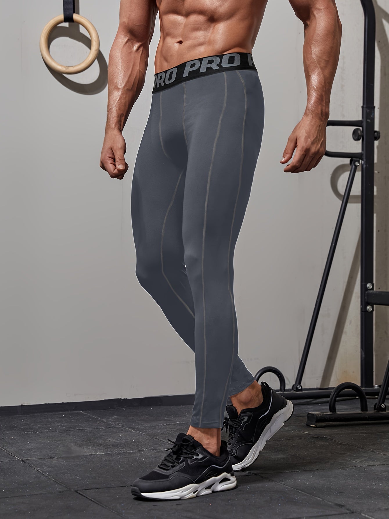 Schwarze Kompressions-Leggings - Wendell