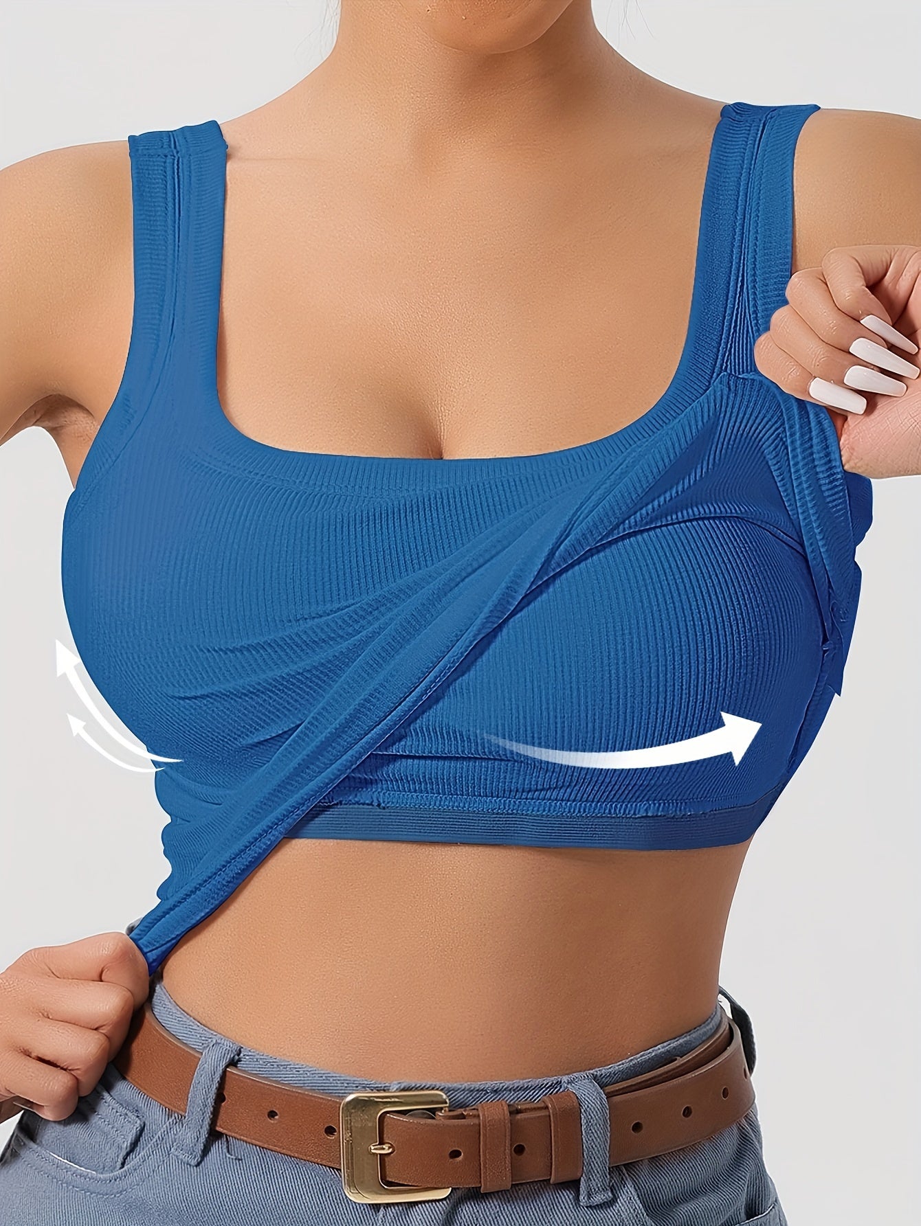 Graues Slim Fit Tanktop - Lara