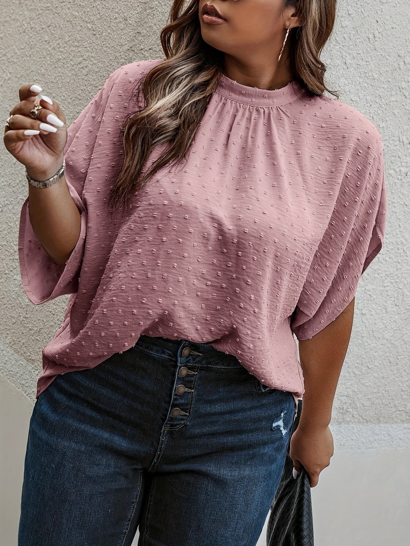 Schwarze Punkte Bluse - Lena