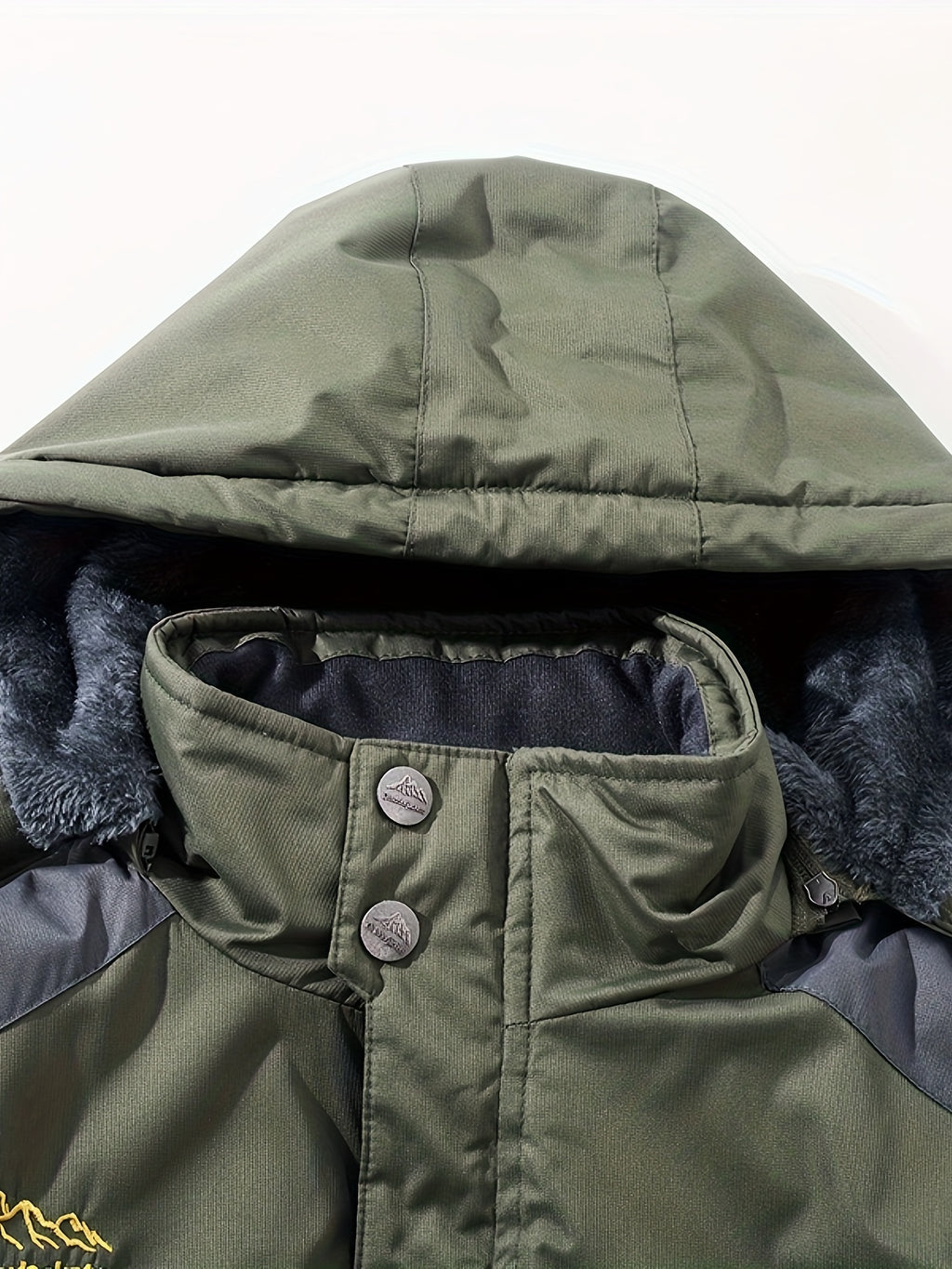 Schwarze Fleece-Winterjacke – Max
