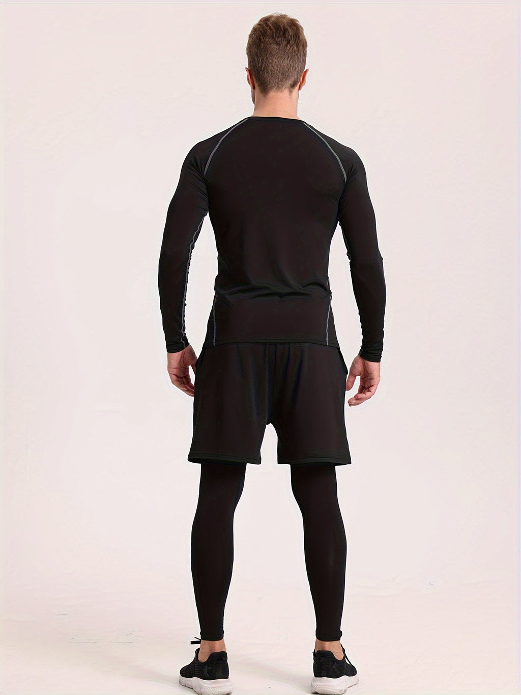 Schwarzes Ultra-Warmes Thermo-Unterwäsche-Set - Lars