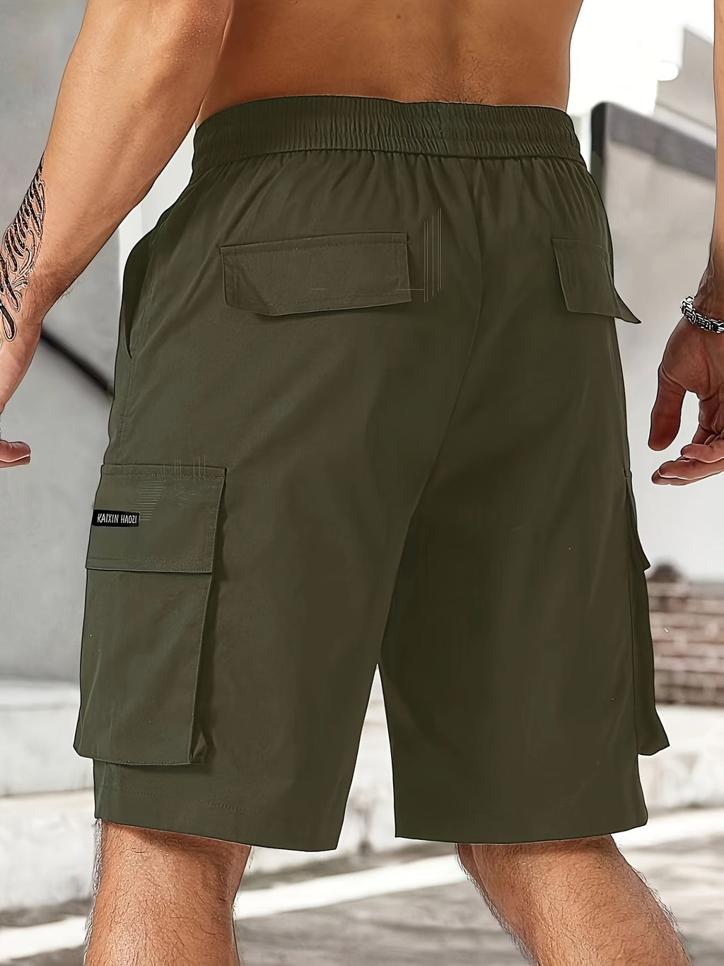Schwarze Cargo-Shorts - Benjie