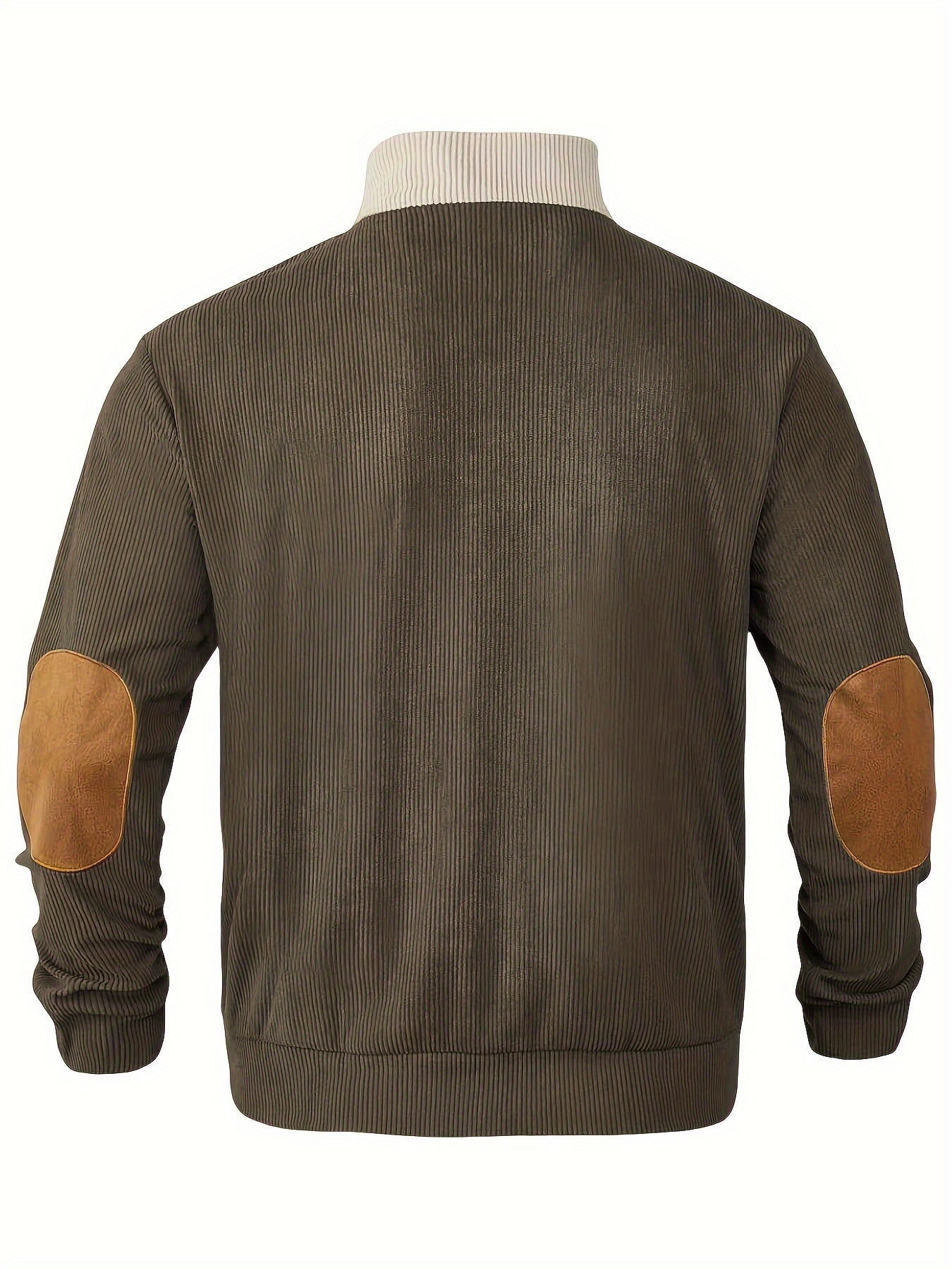 Schwarz-Weißer Retro Pullover mit Stehkragen – Leo