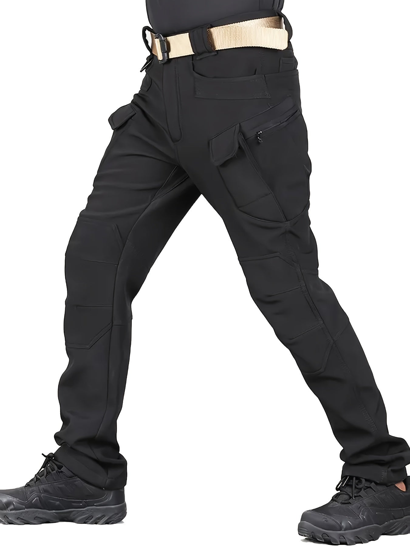 Schwarze Thermo-Cargohose - Lars