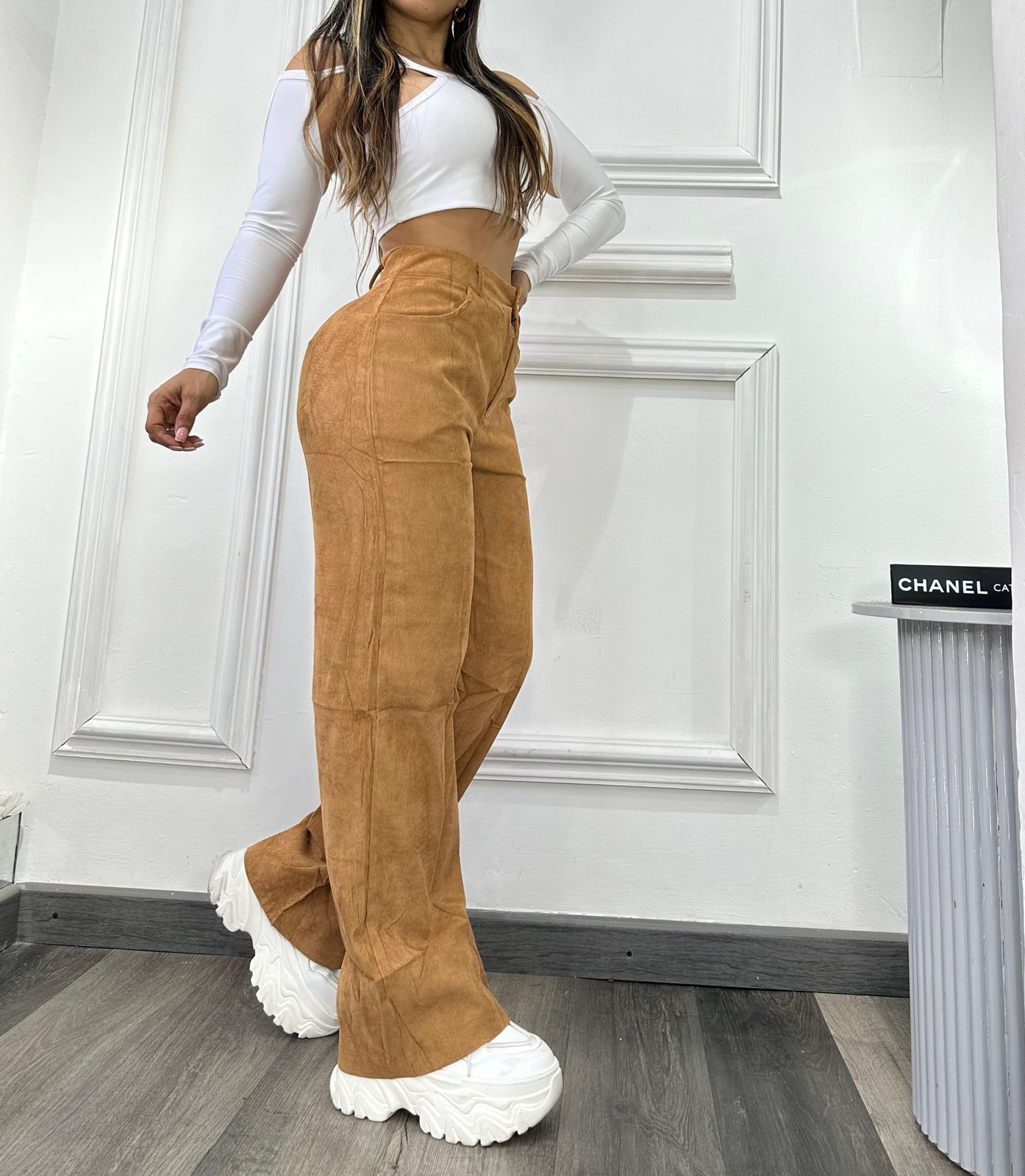 Schwarze Cordhose für Damen - Emma