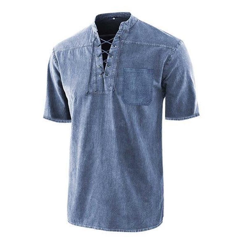 Grünes Gotisches Retro T-Shirt für Herren - Finn