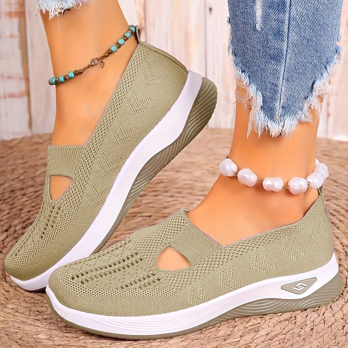 Rote Leichte Slip-On Sneakers - Ruby
