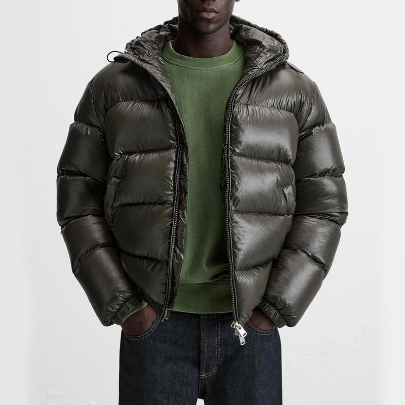 Warme Winter-Steppjacke Schwarz - Elias