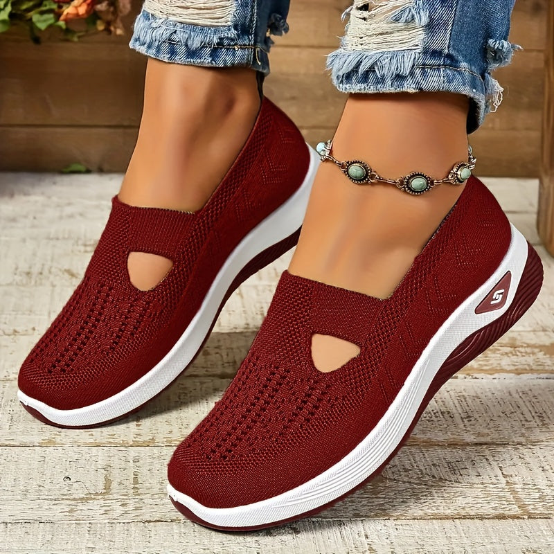 Rote Leichte Slip-On Sneakers - Ruby