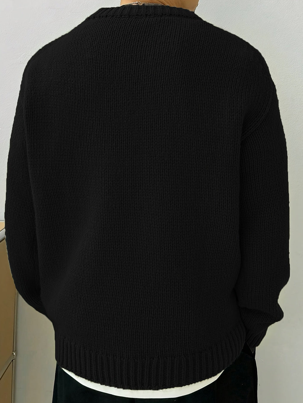 Olivgrüner Strickpullover - Storm