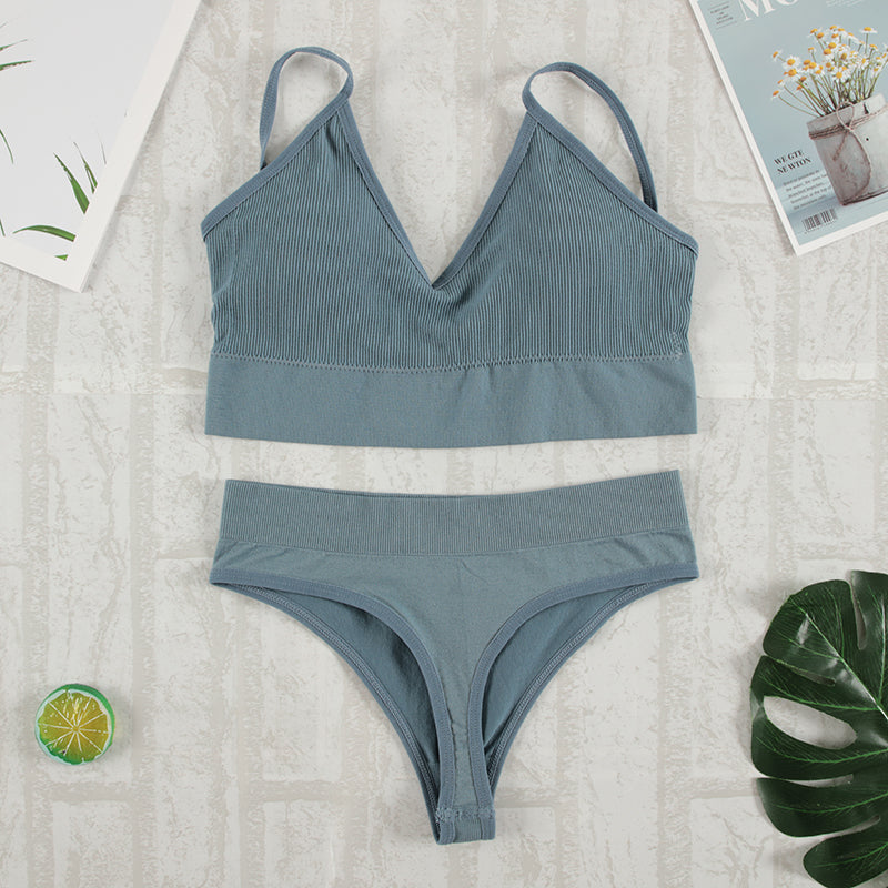 Lina - Vielseitiges Schwarzes Dessous-Set