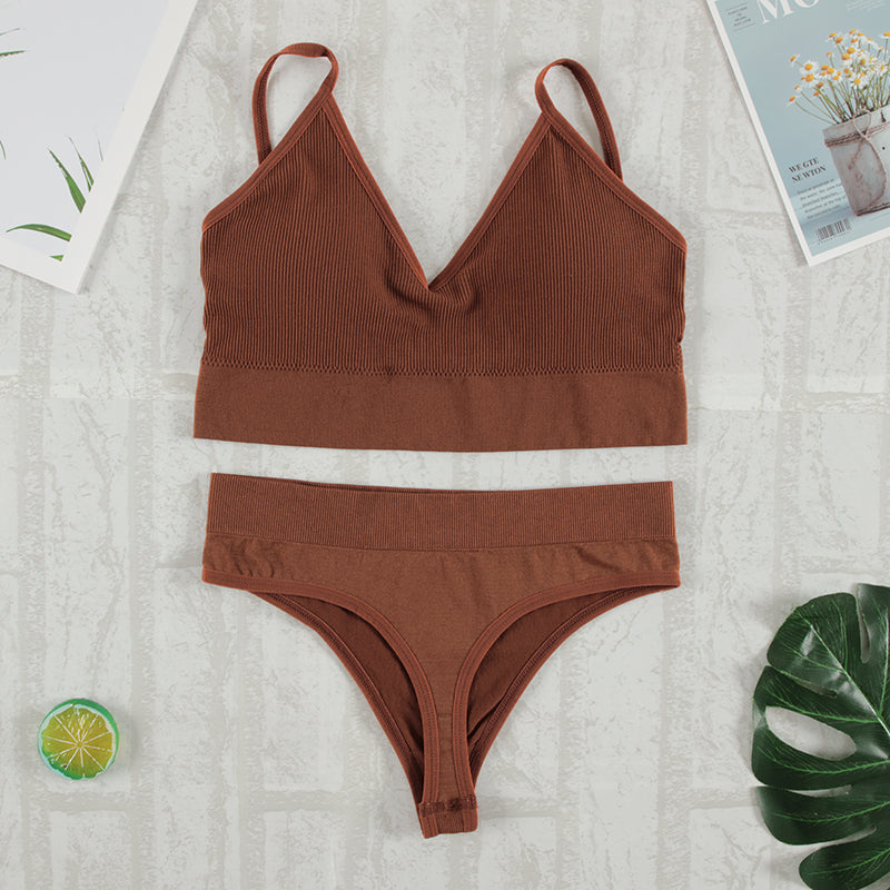 Lina - Vielseitiges Schwarzes Dessous-Set