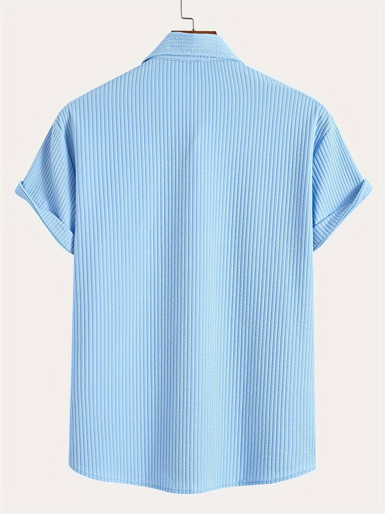 Hellblaues Streifenmuster-Poloshirt - Ben