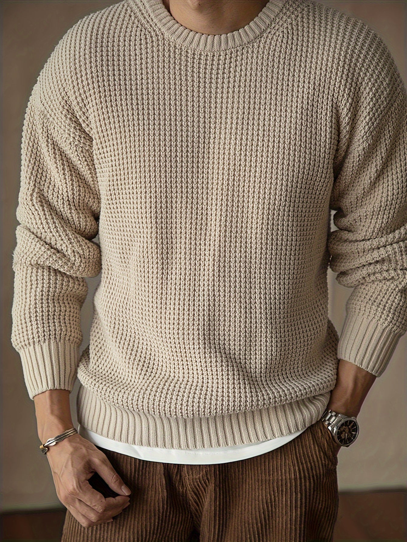 Schwarzer Strickpullover für Herren - Finn
