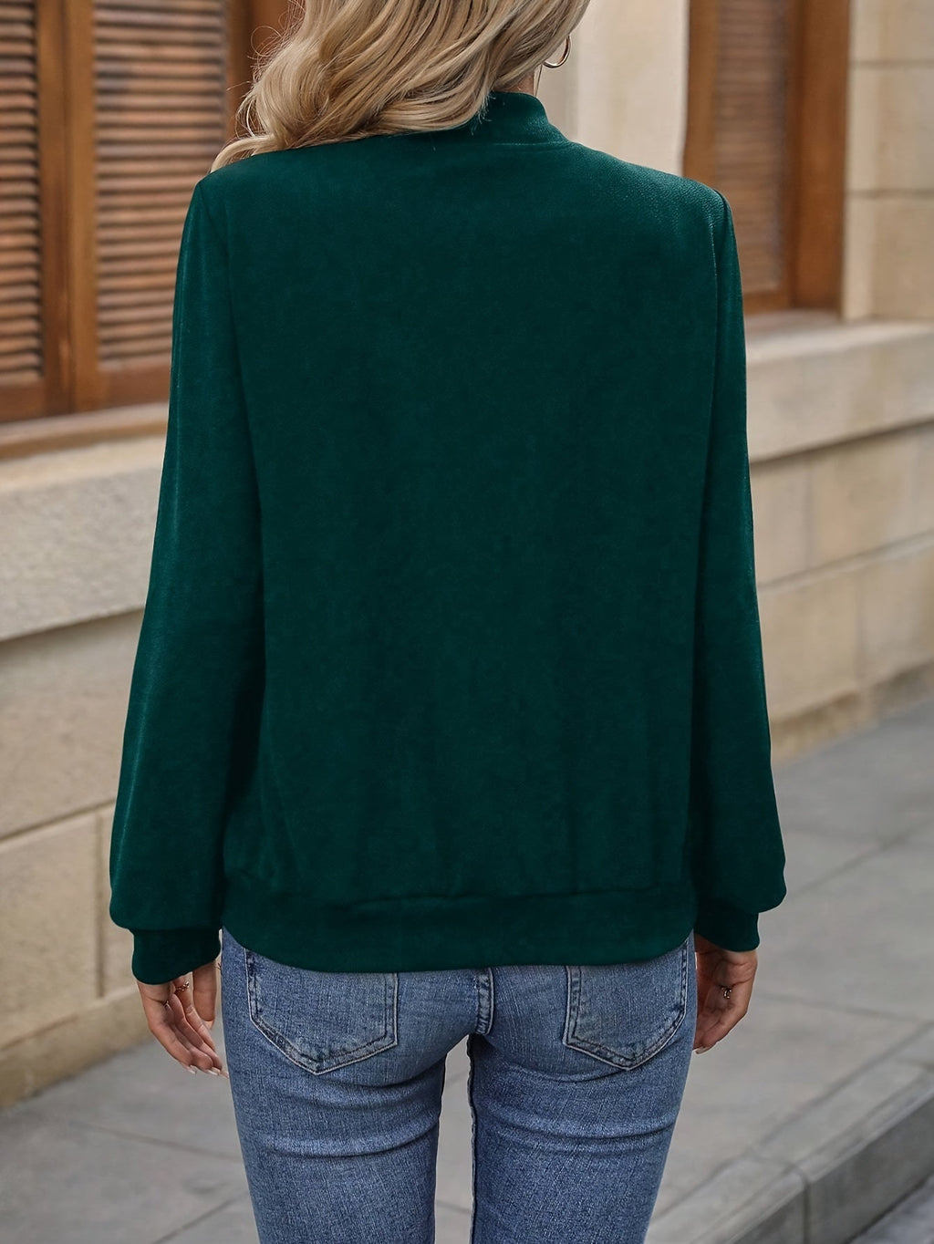 Schwarze Reißverschlussjacke - Elin