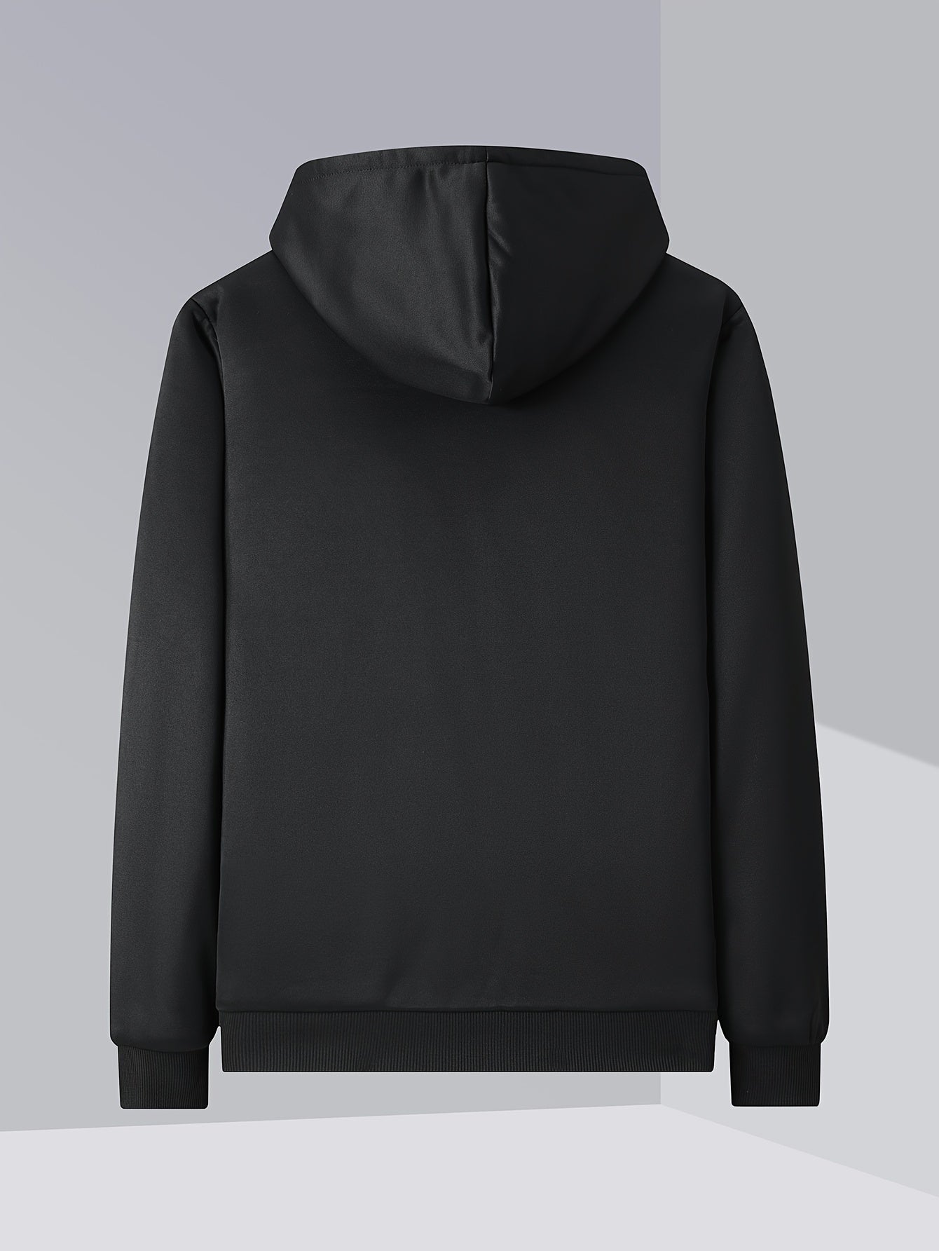 Schwarze Fleecegefütterte Winterjacke - Max