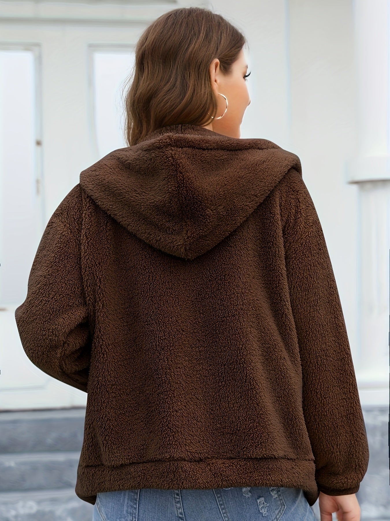 Kamel Fleece Kapuzenjacke - Lotte