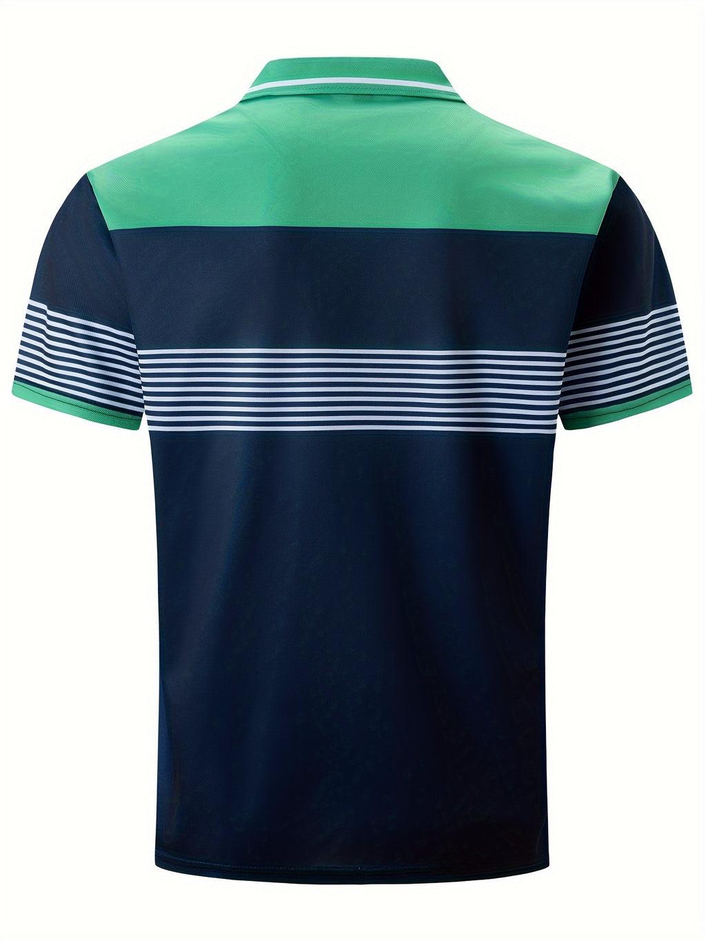 Marineblaues Color Block Golfshirt - Tom