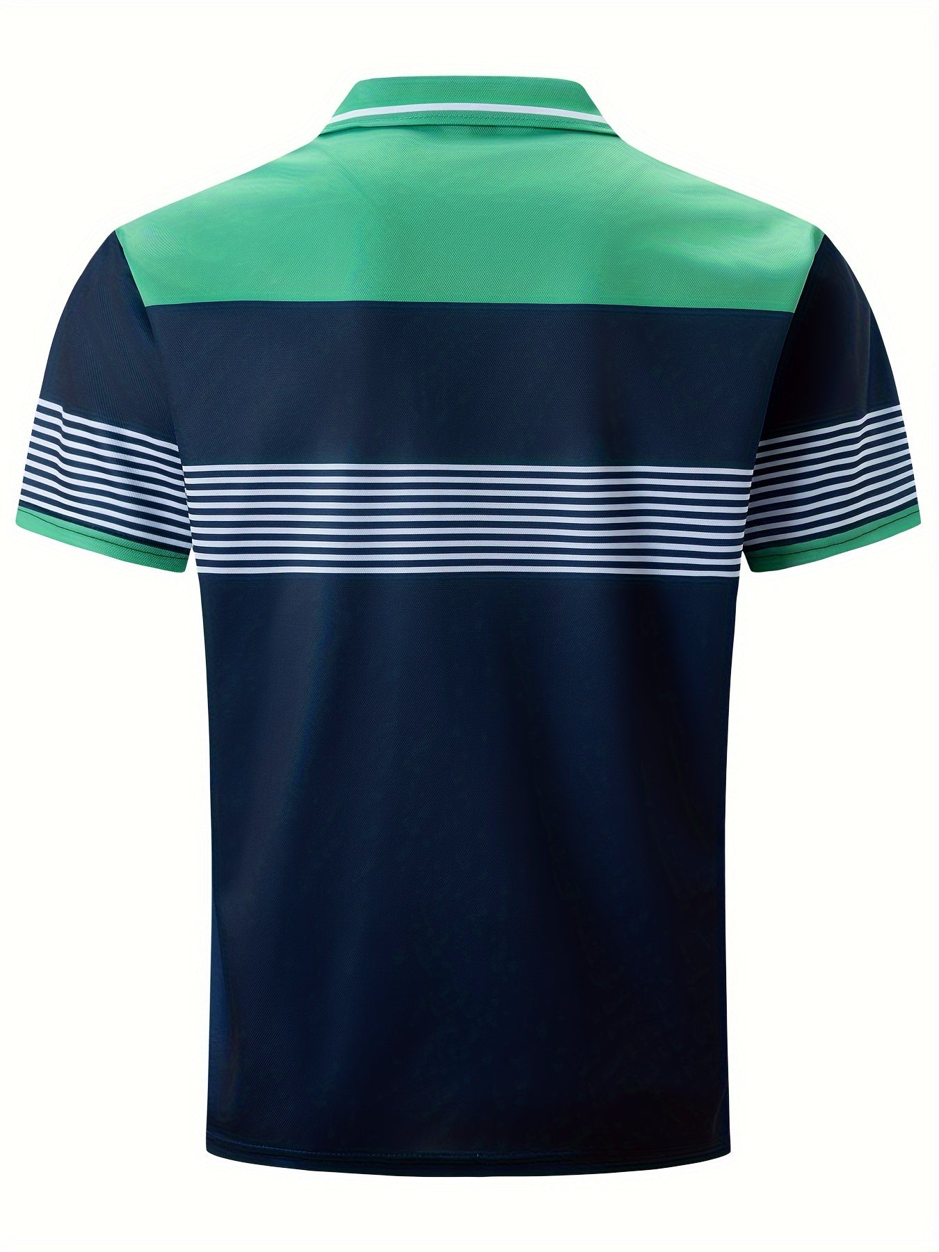 Marineblaues Color Block Golfshirt - Tom