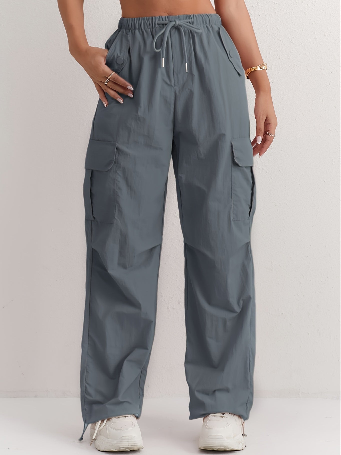 Rosa Cargo-Hose mit Geradem Bein - Lara