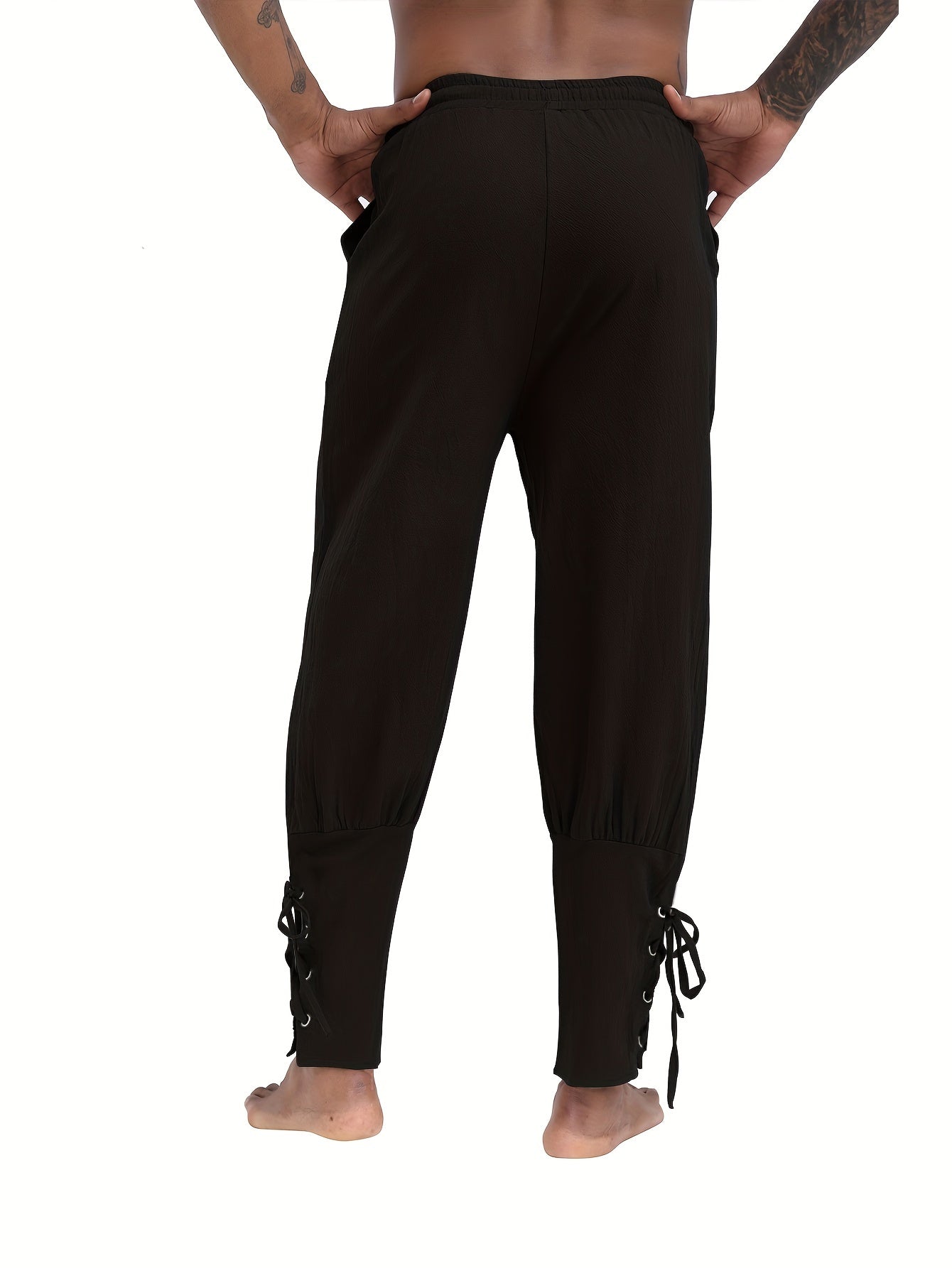 Schwarze Renaissance-Hose - Dereck