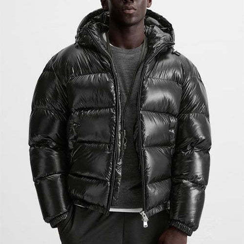 Warme Winter-Steppjacke Schwarz - Elias
