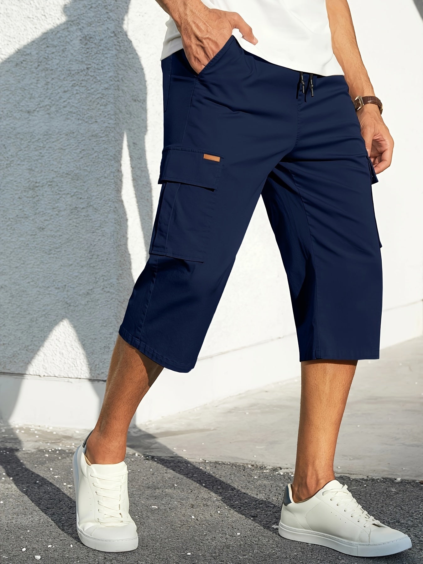 Schwarze Cargo-Bermudashorts - Clemente